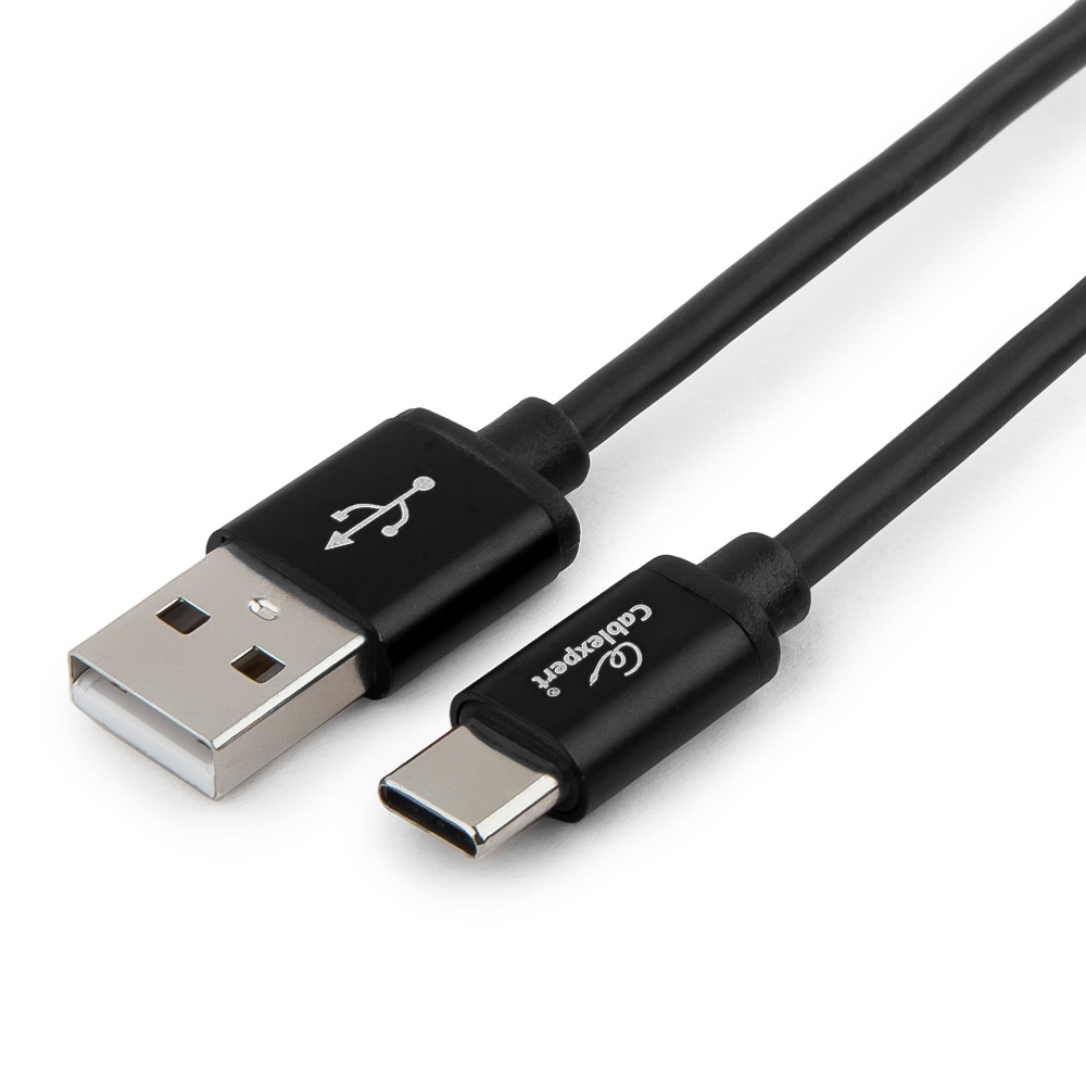 USB Type-C кабель Cablexpert CC-S-USBC01Bk-1M