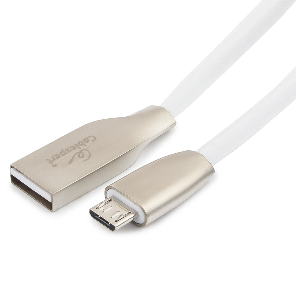 Micro USB кабель Cablexpert CC-G-mUSB01W-1M