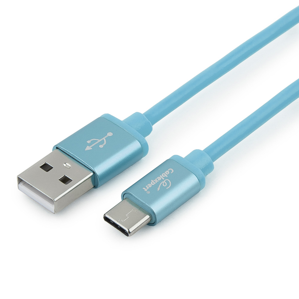 USB Type-C кабель Cablexpert CC-S-USBC01Bl-1M