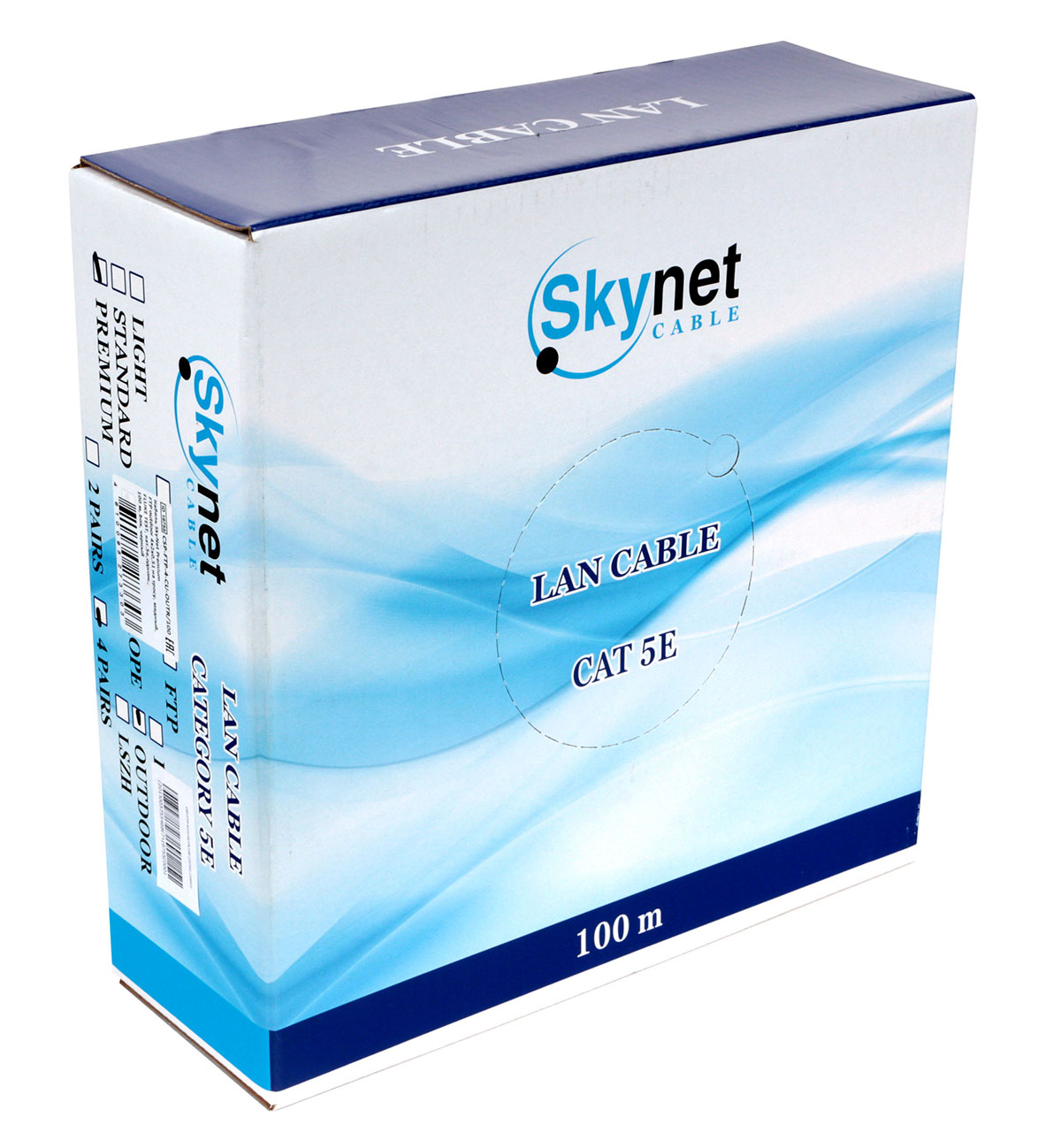 Skynet Premium UTP Outdoor 4x2x0,51. Skynet Premium UTP Outdoor 4x2x0.51 cu, кабель витая пара кат. 5е. Skynet Premium FTP Outdoor 4x2x0,51 на тросу, медный, Fluke Test, кат.5e. Кабель Skynet Standart UTP Outdoor 4x2x0,48, медный, Fluke Test, кат.5e.