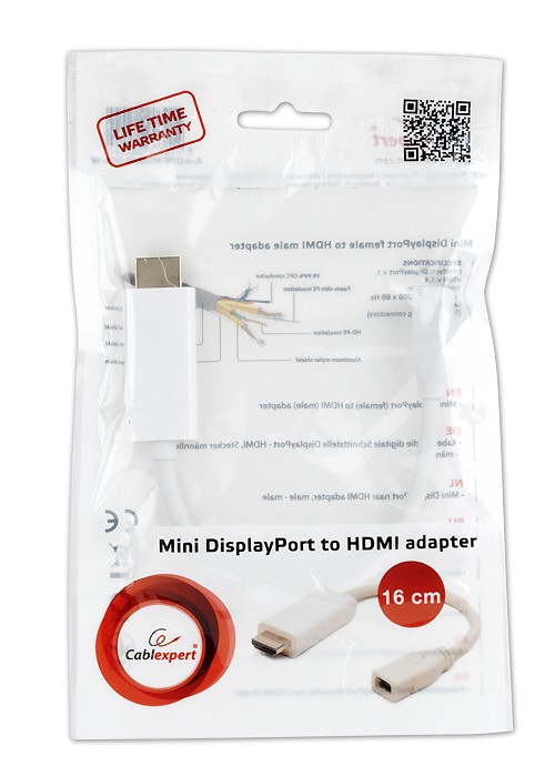 Cablexpert A-mDPF-HDMIM-001-W
