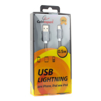 USB Lightning кабель Cablexpert CC-G-APUSB02Gy-0.5M