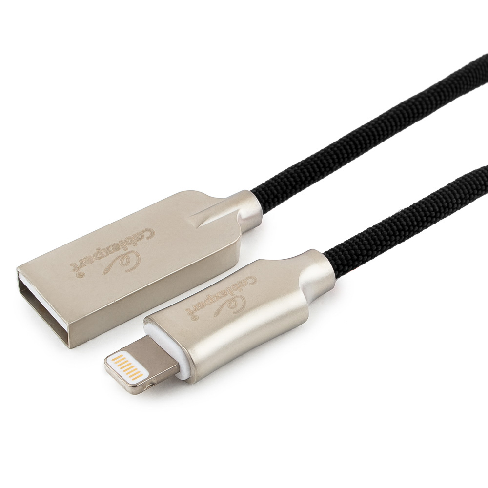 USB Lightning MFI кабель Cablexpert CC-P-APUSB02Bk-1M
