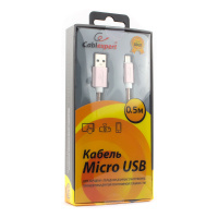 Micro USB кабель Cablexpert CC-G-mUSB02Cu-0.5M