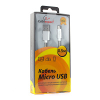 Micro USB кабель Cablexpert CC-G-mUSB02S-0.5M