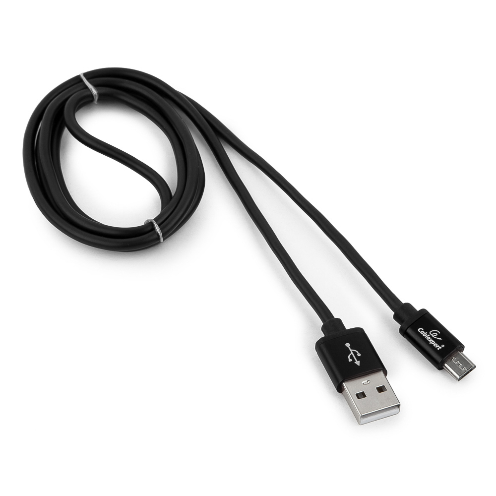Micro USB кабель Cablexpert CC-S-mUSB01Bk-1M
