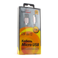 Micro USB кабель Cablexpert CC-G-mUSB02Cu-1M