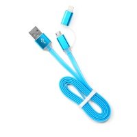 USB кабель универсальный (micro USB - Lightning) Cablexpert CC-mAPUSB2bl1m