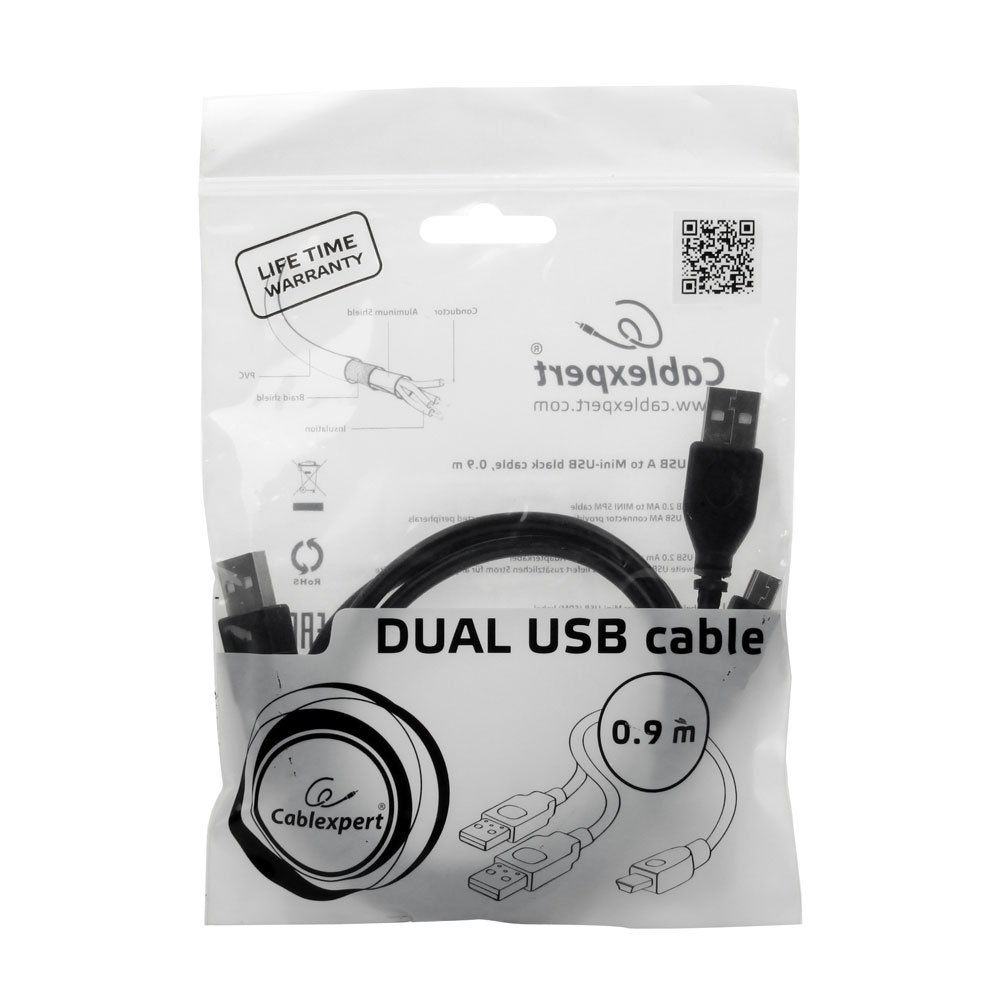USB кабель Y-типа Cablexpert CCP-USB22-AM5P-3