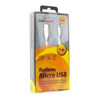 Micro USB кабель Cablexpert CC-G-mUSB01W-1M