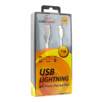 USB Lightning кабель Cablexpert CC-G-APUSB01W-1M