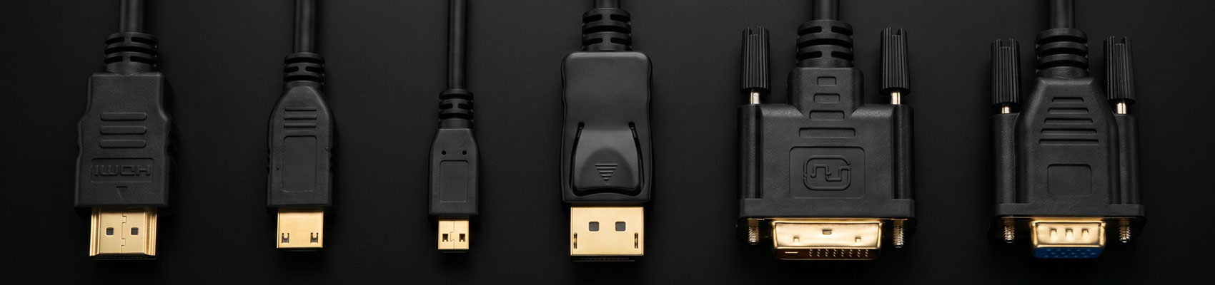 Display Port, HDMI, DVI, VGA кабели и переходники