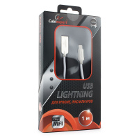 USB Lightning MFI кабель Cablexpert CC-P-APUSB02W-1M