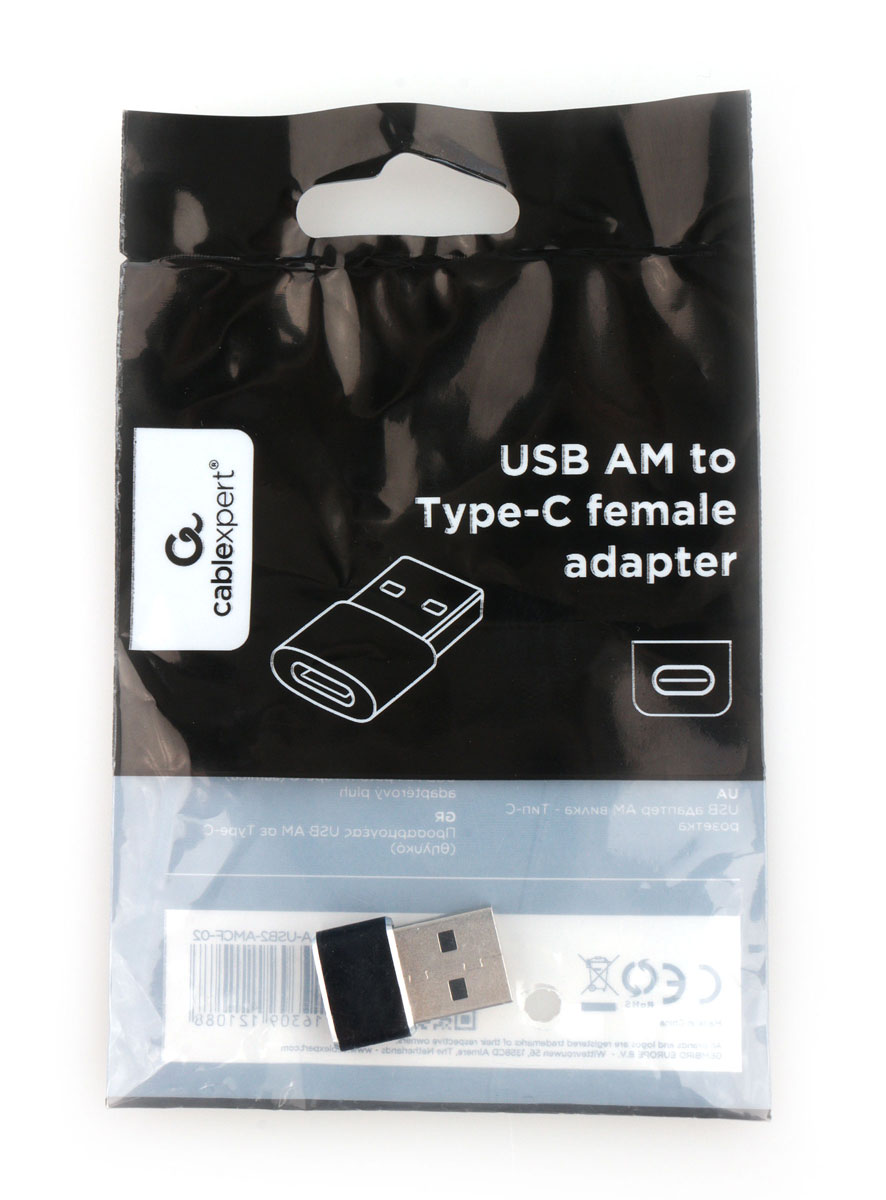 USB 2.0 - Type-C переходник Cablexpert A-USB2-AMCF-02