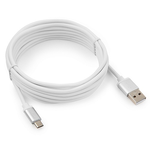 Micro USB кабель Cablexpert CC-S-mUSB01W-3M