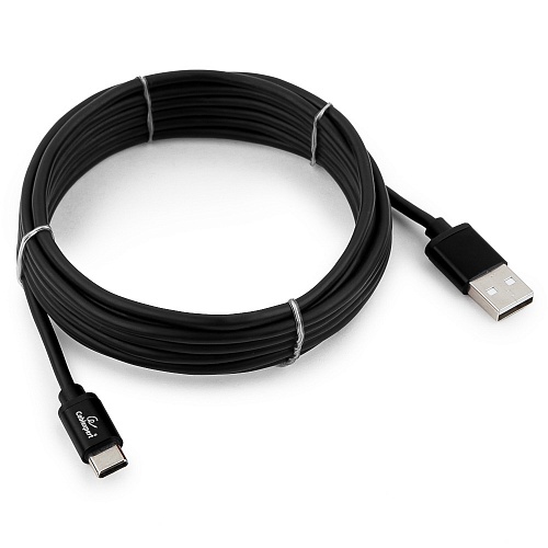 USB Type-C кабель Cablexpert CC-S-USBC01Bk-3M
