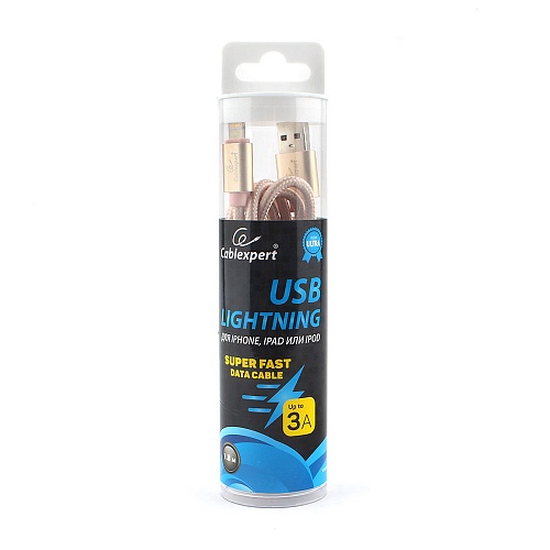 USB Lightning кабель Cablexpert CC-U-APUSB02Gd-1.8M