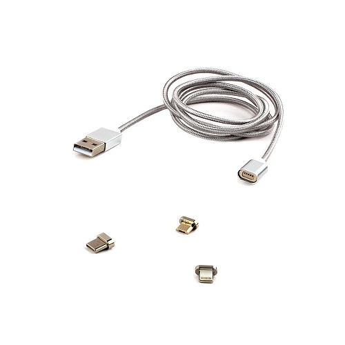 Магнитный USB кабель 3 в1 Cablexpert CC-USB2-AMLM31-1M