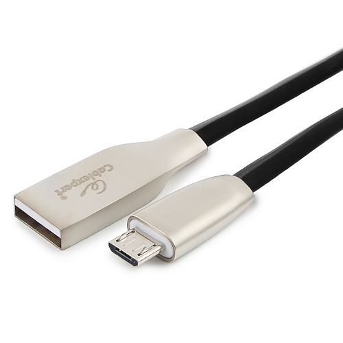Micro USB кабель Cablexpert CC-G-mUSB01Bk-1M