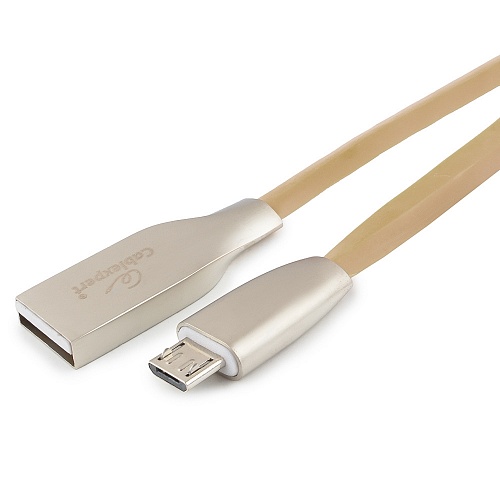 Micro USB кабель Cablexpert CC-G-mUSB01Gd-1M